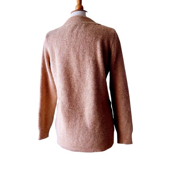Zara Oatmeal Beige Mohair Wool Blend Sweater - Large - Picture 4 of 8